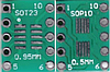 SMD PCB Adapter SOT23, MSOP10, SOP10 + Stiftleisten